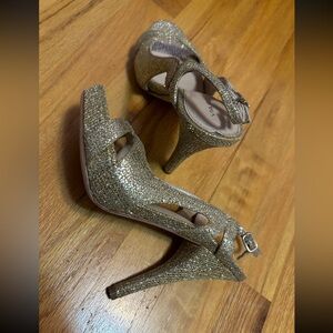 Via Spiga gold heels